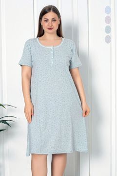 Bawełniana Damska Koszula Nocna Plus Size Christina XL-4XL Kod: 6309-2