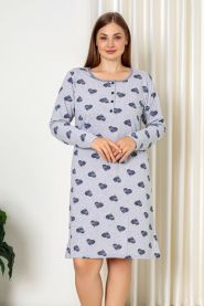 Bawełniana Damska Koszula Nocna Plus Size Christina XL-4XL Kod: 4014