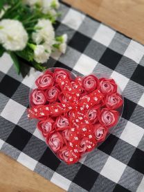 Serce z róż mydlanych 17 cm Kod: 4B28-30