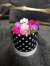 Flower box pachnący mydlany bukiet kwiatowy kod: 2461