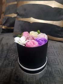 Flower box pachnący mydlany bukiet kwiatowy kod: 2465