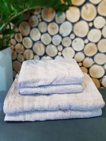Komplet ręczników BEŻOWY 70x140 + 50x90  Kod: A123-5