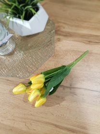Tulipan bukiet 7 kwiatów ŻÓŁTY 35 cm Kod: SZ-6
