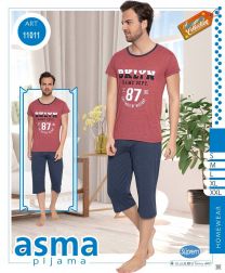 Bawełniana piżama męska Rozmiar: S-2XL Kod: A10-11011