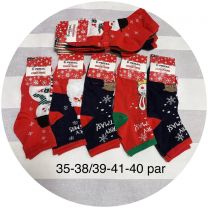 Skarpety świąteczne bawełniane damskie Rozmiar: 35-38/39-41 Kod IMG5748
