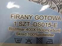 Firana Gotowa 400x150cm Mix kolor DS015E/H